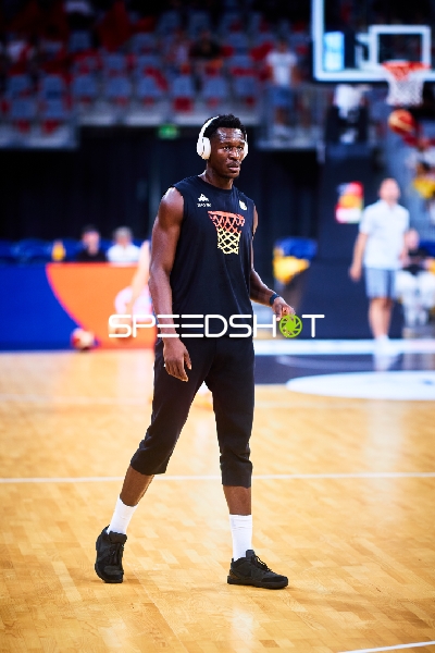 Spieler beim Aufwärmen