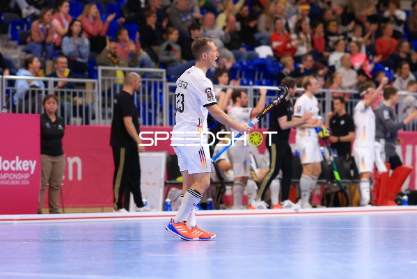EuroHockey Indoor Championship 2026 - Jan-Philipp Fischer (23; Deutschland) jubelt
