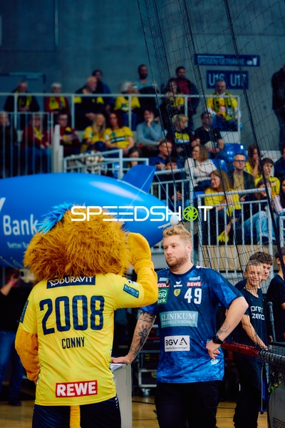 Konversation zwischen Maskottchen und Spieler