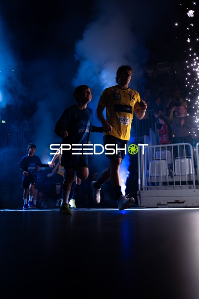 Einlauf von Gino Steenaerts (14; Rhein Neckar Löwen)