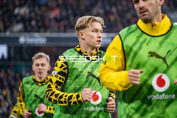 Spieler beim Aufwärmen