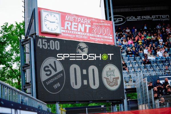 Spielstand 0:0 SV Sandhausen vs FC Hansa Rostock