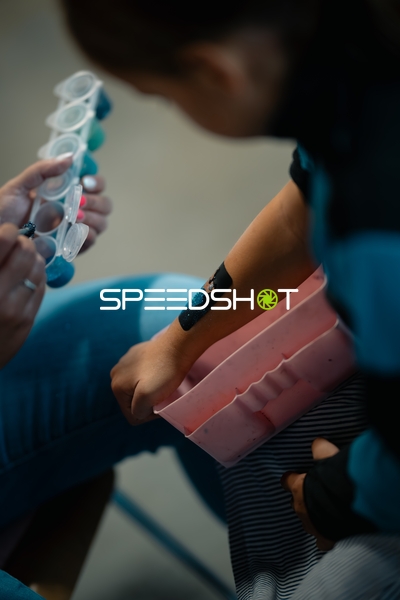 Vorbereitung mit Farbe