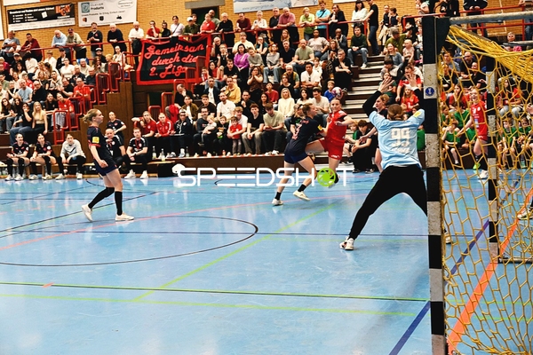 Handballwurf auf das Tor