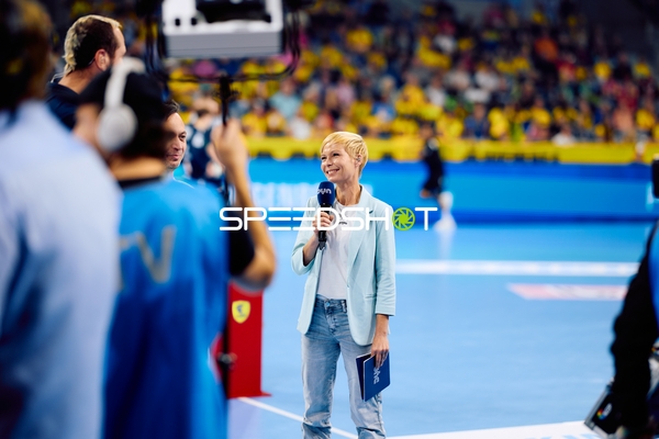 Moderation in der Halle