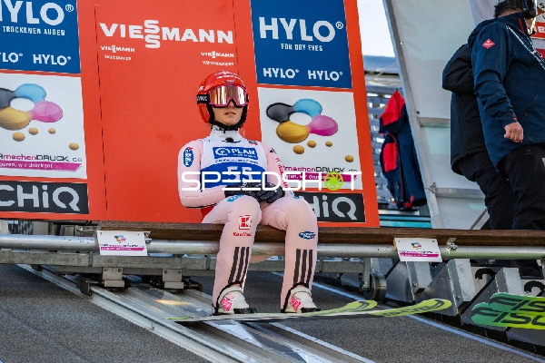 Startnummer 55 im Startbereich