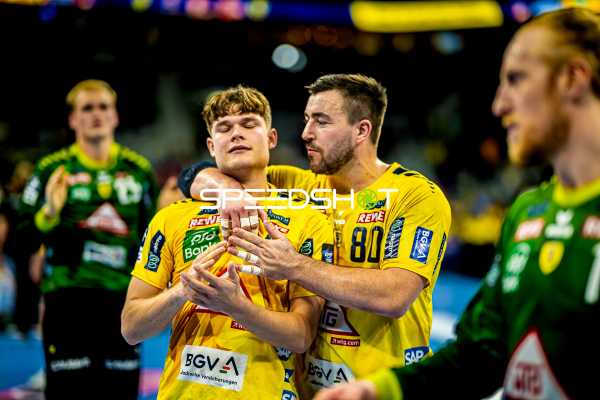 Handball I Herren I Saison 2024-2025 I Daikin Handballbundesliga I 9. Spieltag I Rhein-Neckar Löwen - ThSV Eisenach I 01.11.2024 David More (15, Rhein-Neckar Löwen), Jannik Kohlbacher (80, Rhein-Neckar Löwen)
Ort: Mannheim, Germany
Datum: 01.11.2024 - David Móré, Jannik Kohlbacher