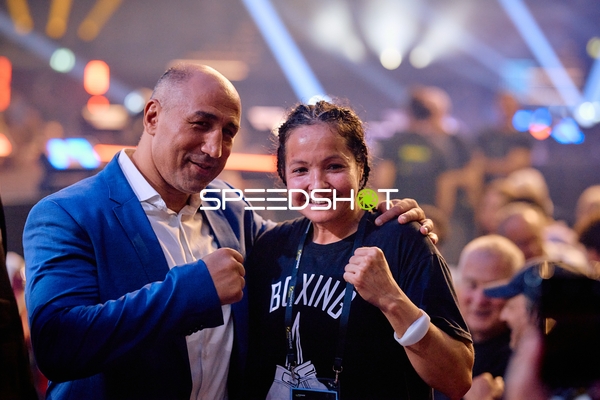 Boxer in der Ringside Zone