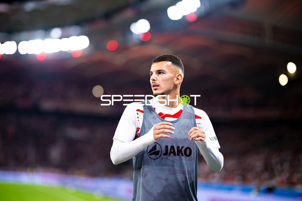 Bouanani beim Aufwärmen