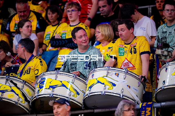 Jubelnde Fans bei Rhein Neckar Löwen