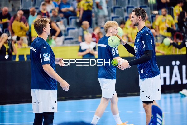 Aufwärmen der Spieler