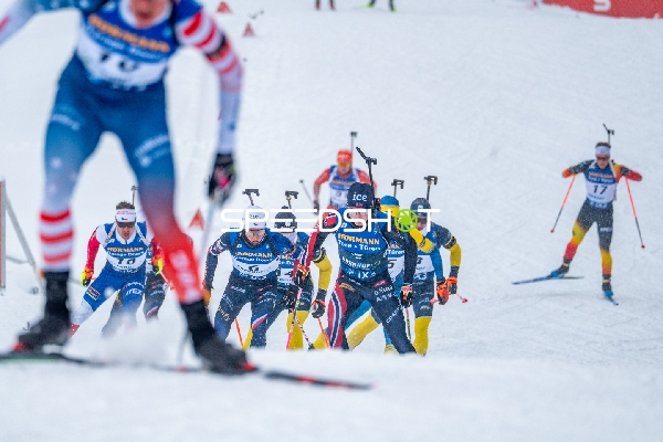 Biathleten in Verfolgung in Oberhof