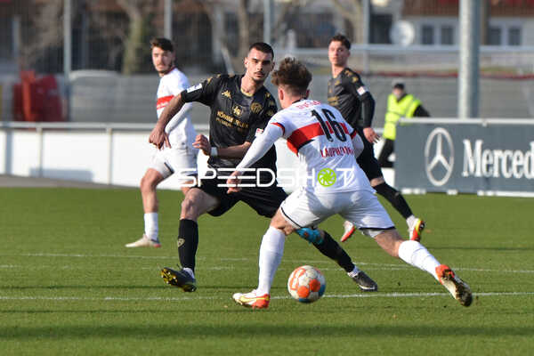 Fußball I Herren I Saison 2021-2022 I Regionalliga Südwest I 24. Spieltag I VfB Stuttgart II - 1. FSV Mainz 05 II I 12.02.2022