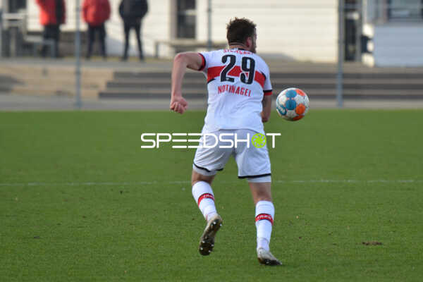 Fußball I Herren I Saison 2021-2022 I Regionalliga Südwest I 24. Spieltag I VfB Stuttgart II - 1. FSV Mainz 05 II I 12.02.2022 Dominik Nothnagel (#29, VfB Stuttgart II)
Ort: Stuttgart, Germany
Datum: 12.02.2022