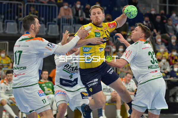 Handball I Herren I Saison 2021-2022 I Liqui Moly Handballbundesliga I 22. Spieltag I Rhein-Neckar Löwen - HSG Wetzlar I 27.02.2022
