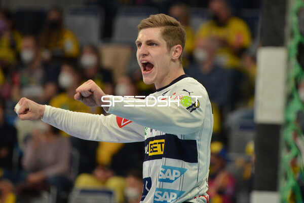 Handball I Herren I Saison 2021-2022 I Liqui Moly Handballbundesliga I 24.Spieltag I Rhein-Neckar Löwen - MT Melsungen I 13.03.2022 Jubel von Joel Birlehm (#35, Rhein-Neckar Löwen)
Ort: Mannheim, Germany
Datum: 13.03.2022 - Sebastian Heymann