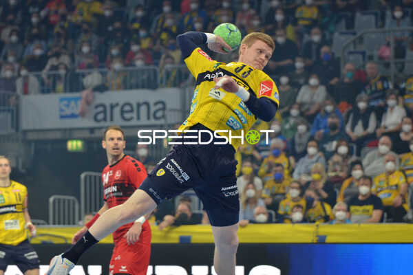 Handball I Herren I Saison 2021-2022 I Liqui Moly Handballbundesliga I 24.Spieltag I Rhein-Neckar Löwen - MT Melsungen I 13.03.2022 Ymir Örn Gislason (#33, Rhein-Neckar Löwen) beim Wurf
Ort: Mannheim, Germany
Datum: 13.03.2022