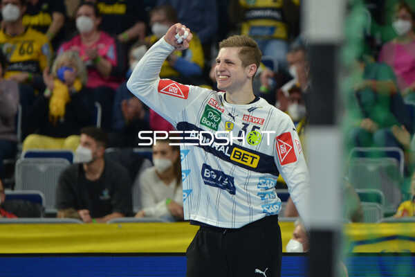 Handball I Herren I Saison 2021-2022 I Liqui Moly Handballbundesliga I 24.Spieltag I Rhein-Neckar Löwen - MT Melsungen I 13.03.2022 Jubel von Joel Birlehm (#35, Rhein-Neckar Löwen)
Ort: Mannheim, Germany
Datum: 13.03.2022
