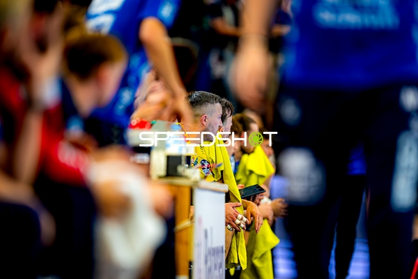 Pause mit Jannik Kohlbacher (80;Rhein Neckar Löwen) auf Bank