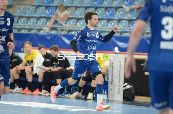 Handall I Herren I Saison 2021-2022 I 2. HBL I 30.Spieltag I SG BBM Bietigheim - HSG 2000 Coburg I 18.05.2022 Jubel von Christian Schaefer (#11, SGBBM Bietigheim)
Ort: Bietigheim-Bissingen, Germany
Datum: 18.05.2022
