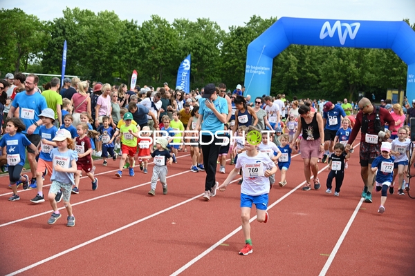 Gemeinsamer Start TVE Sommerlauf Edingen