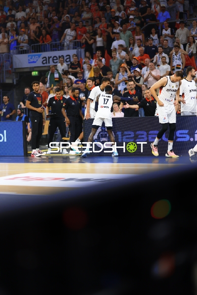 Spieler auf dem Court