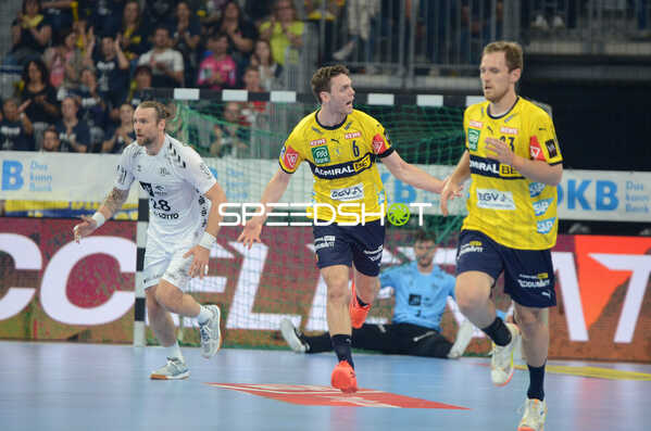 Handball I Herren I Saison 2021-2022 I Liqui Moly Handballbundesliga I 33.Spieltag I Rhein-Neckar Löwen - THW Kiel I 08.06.2022 Jubel von Niclas Kirkelokke (#6, Rhein-Neckar Löwen)
Ort: Mannheim, Germany
Datum: 08.06.2022 - David Späth