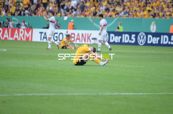 Fußball I Herren I Saison 2022-2023 I DFB-Pokal I 1. Runde I SG Dynamo Dresden - VfB Stuttgart I 29.07.2022 Entäuschter Jonathan Meier (#8, SG Dynamo Dresden)
Ort: Dresden, Germany
Datum: 29.07.2022