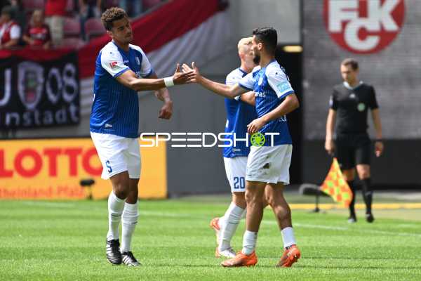 Fußball I Herren I Saison 2022-2023 I 2. Bundesliga I 6. Spieltag I 1. FC Kaiserslautern - 1. FC Magdeburg I 28.08.2022 Jubel und Tr von Mo El Hankouri (#11, 1. FC Magdeburg)
Ort: Kaiserslautern, Germany
Datum: 28.08.2022