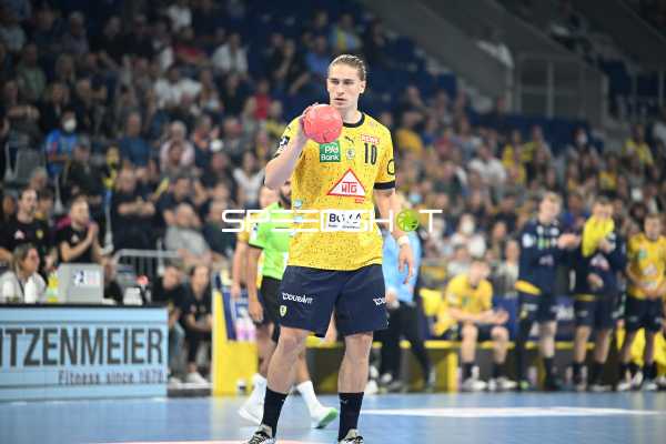 Handball I Herren I Saison 2022-2023 I Liqui Moly Handballbundesliga I 1. Spieltag I Rhein-Neckar Löwen - MT Melsungen I 03.09.2022 Juri Knorr (#10, Rhein-Neckar Löwen)
Ort: Mannheim, Germany
Datum: 03.09.2022 - Juri Knorr