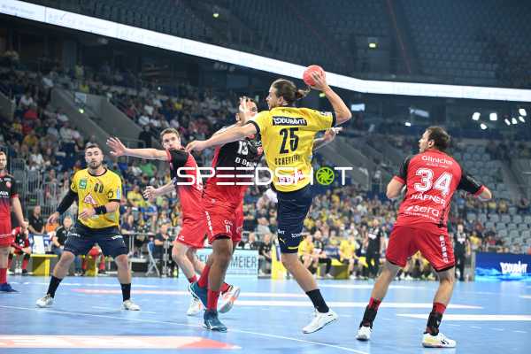 Handball I Herren I Saison 2022-2023 I Liqui Moly Handballbundesliga I 1. Spieltag I Rhein-Neckar Löwen - MT Melsungen I 03.09.2022 Wurf von Olle Forsell Schefvert (#25, Rhein-Neckar Löwen)
Ort: Mannheim, Germany
Datum: 03.09.2022 - Jannik Kohlbacher