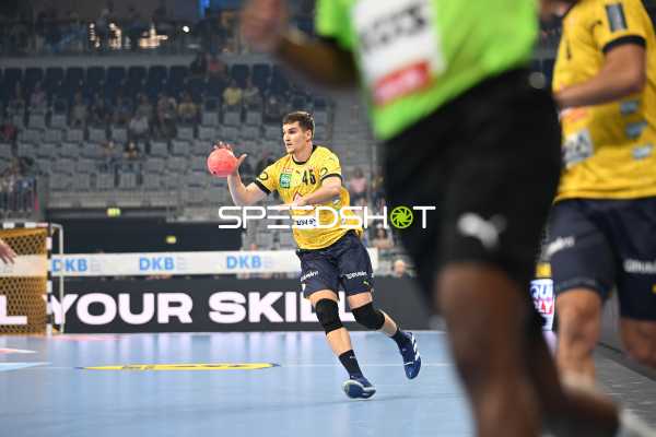 Handball I Herren I Saison 2022-2023 I Liqui Moly Handballbundesliga I 1. Spieltag I Rhein-Neckar Löwen - MT Melsungen I 03.09.2022 Halil Jaganjac (#45, Rhein-Neckar Löwen) am Ball
Ort: Mannheim, Germany
Datum: 03.09.2022 - Halil Jaganjac