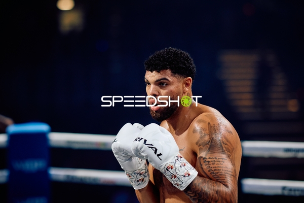 Boxer Schwergewicht in Ringside Zone