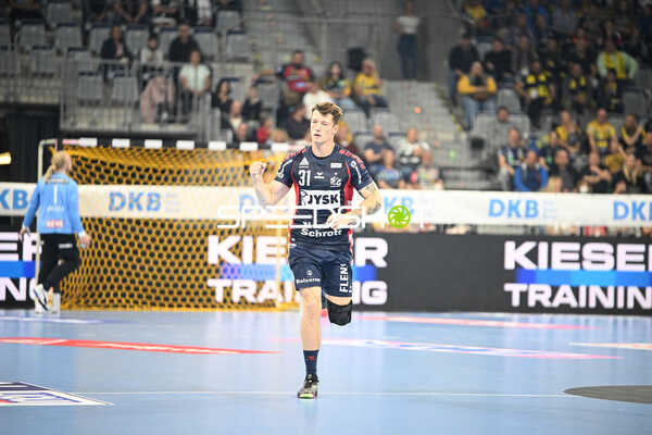 Handball I Herren I Saison 2022-2023 I Liqui Moly Handballbundesliga I 5. Spieltag I Rhein-Neckar Löwen - SG Flensburg-Handewitt I 24.09.2022 Jubel von Emil Manfeldt Jakobsen (#31, SG Flensburg-Handewitt)
Ort: Mannheim, Germany
Datum: 24.09.2022 - Emil Jakobsen