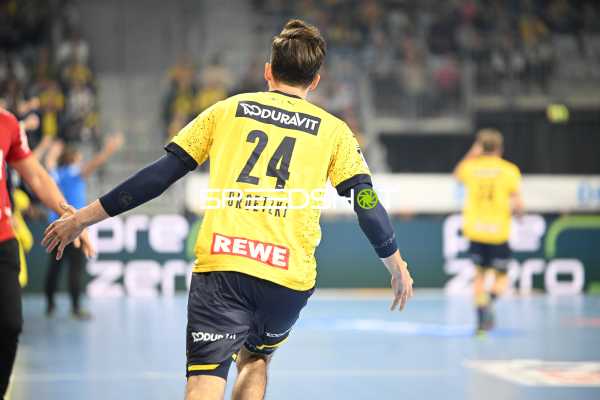 Handball I Herren I Saison 2022-2023 I Liqui Moly Handballbundesliga I 5. Spieltag I Rhein-Neckar Löwen - SG Flensburg-Handewitt I 24.09.2022 Jubel von Patrick Groetzki (#24, Rhein-Neckar Löwen)
Ort: Mannheim, Germany
Datum: 24.09.2022