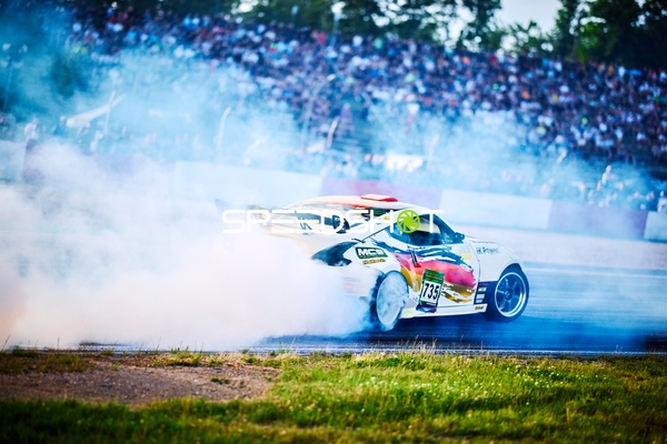 Driftaktion vor Zuschauern