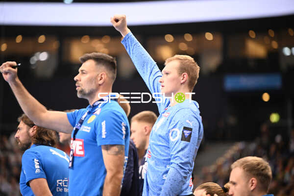 Handball I Herren I Saison 2022-2023 I Liqui Moly Handballbundesliga I 10. Spieltag I Handball Sport Verein Hamburg - Rhein-Neckar Löwen I 06.11.2022 Jubel von David Späth (#29, Rhein-Neckar Löwen)
Ort: Hamburg, Germany
Datum: 06.11.2022