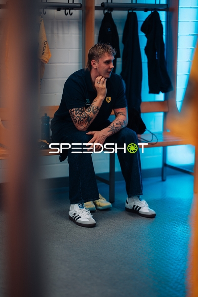 Edwin Aspenbäck (78; Rhein Neckar Löwen) in der Kabine