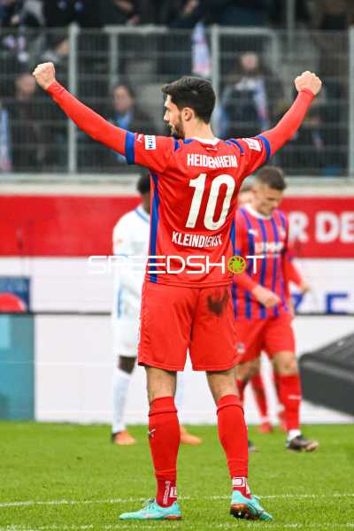Fußball I Herren I Saison 2022-2023 I 2. Bundesliga I 18. Spieltag I 1. FC Heidenheim 1846 - F.C. Hansa Rostock I 28.01.2023 Jubel von Tim Kleindienst (10, 1. FC Heidenheim)
Ort: Heidenheim, Germany
Datum: 28.01.2023 - Jubel von Tim Kleindienst