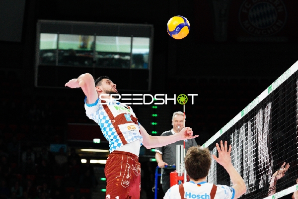 Volleyball Spielszene