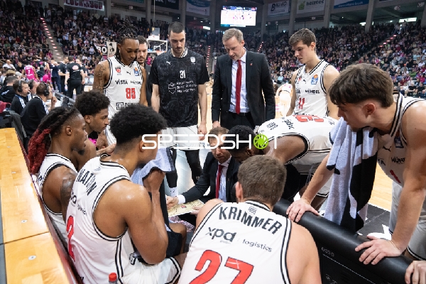 Timeout der BMA Bamberg Basket
