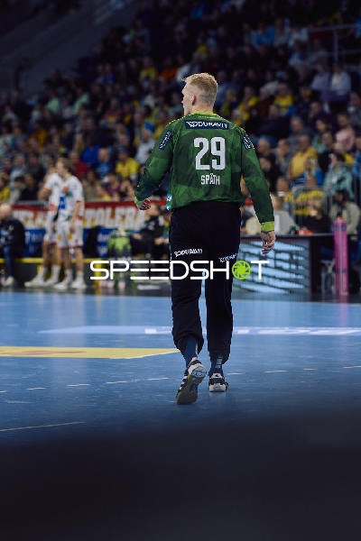 Spieler von SC Magdeburg auf dem Spielfeld