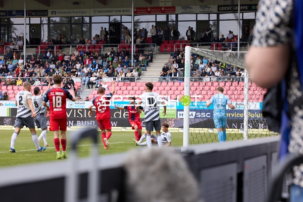 Torwartaktion Nikolai Rehnen (1;SV Sandhausen), Sigurd Haugen (18;FC Hansa Rostock), Franz Pfanne (23;FC Hansa Rostock)