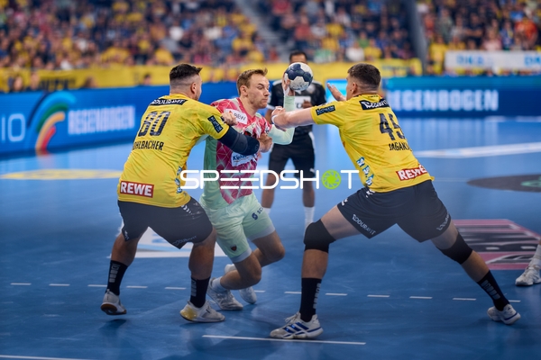 Defensive Aktion in der Halle