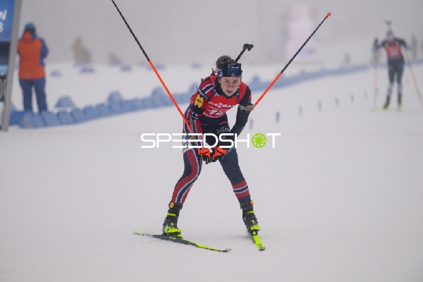 Sprint der Frauen in Oberhof: Marthe Krakstad JOHANSEN (42; Biathlon Frauen) in Aktion