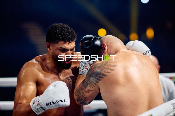 Boxer Schwergewicht im Nahkampf