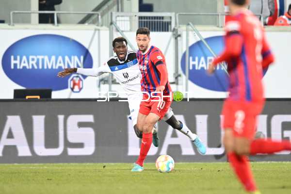 Fußball I Herren I Saison 2022-2023 I 2. Bundesliga I 20. Spieltag I 1. FC Heidenheim - Hamburger SV I 11.02.2023