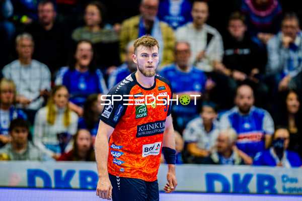 Spieler in einer Abwehraktion