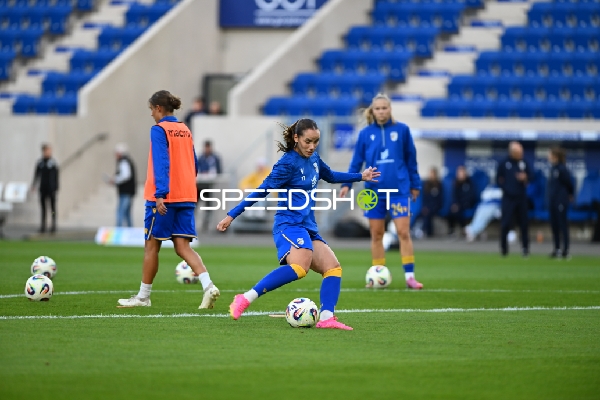 Rieke Tietz beim Aufwärmen