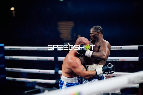 Boxer Schwergewicht im Nahkampf